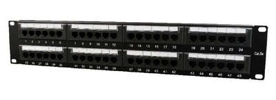 Патч-панель Cablexpert (NPP-C548CM-001) 19" 48 портов, UTP, cat.5e
