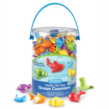 Набор фигурок "Морские обитатели" Under the Sea Ocean Counters Learning Resources/Ленинг ресурс 72 шт LER 3341