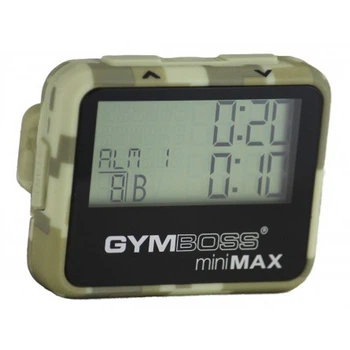 Спортивний круговий таймер-секундомір Gymboss MiniMax для боксу і кроссфіта колір оливковий камуфляж (GM-C-25)