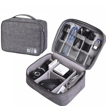 Сумка-органайзер для кабелів та електроніки Daily Travel Digital Bag (Gray)