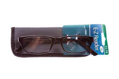 Очки для чтения +1,75 с прямоугольной оправой EZ-Reader Черный US1-330175