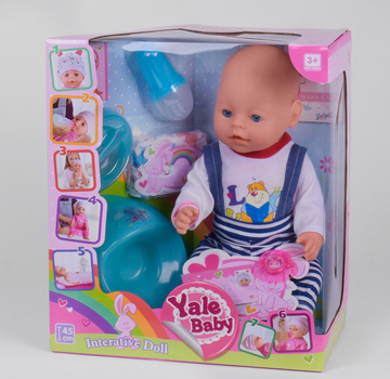 Пупс детский интерактивный Yale Baby BL 037 O с аксессуарами