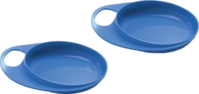 Набір дитячих тарілок Nuvita Easy Eating дрібна 230 мл 2 шт. (NV8451Blue)