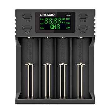 Зарядний пристрій Liitokala Lii-S4 4 канали Ni-Mh/Li-ion/LiFePo4, USB, LCD