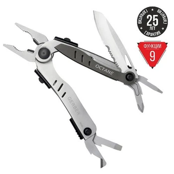 Мультитул Gerber Octane сірий блістер Grbr31-000373