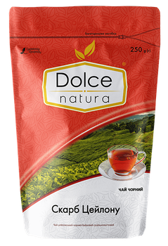 Чай черный листовой Dolce Natura Сокровище Цейлона 250 г