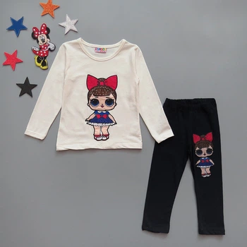 Костюм LOL Hacali kids для девочки 98-104 см Белый с темно-синим 17737