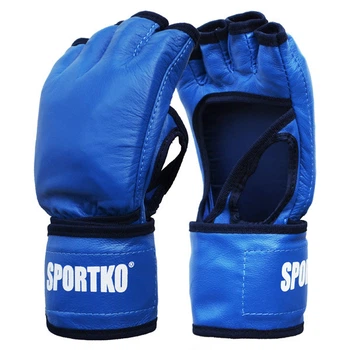 Перчатки тхэквондо SPORTKO Кожа синие размер L