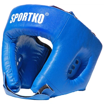 Шлем боксёрский открытый SPORTKO синий