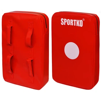 Макивара двойная SPORTKO красная ПВХ М-3