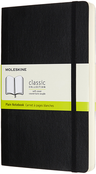 Нотатник Moleskine Classic Expanded 13 х 21 см 400 сторінок без лініювання Чорний М'яка обкладинка (8058647628066)