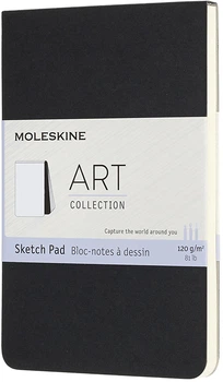 Скетчбук Moleskine Art Pad для Рисования 9 х 14 см 48 страниц без линовки Чёрный (8058647626819)