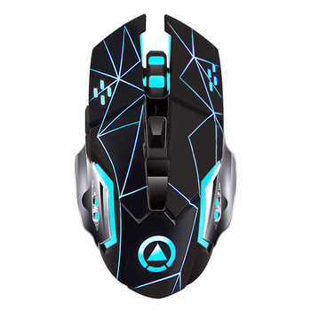Мышь беспроводная SKY (A4) Star Black, аккумулятор, RGB