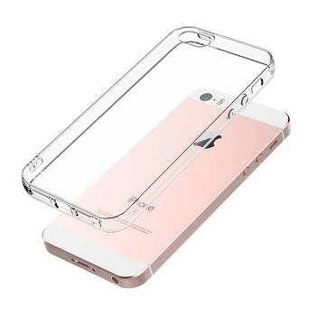 Прозрачный тонкий cиликоновый чехол Unique Covers на iPhone 5 5s SE (1958 5 5s SE)