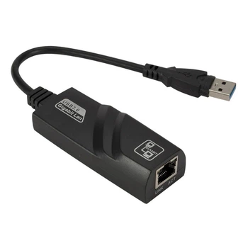 Гігабітний USB LAN адаптер / дротовий перехідник USB 3.0 - Ethernet / Мережа RJ45 LAN для Windows 11/10/8.1/7/XP/Linux/Mac GigabitPro (GP-20492)