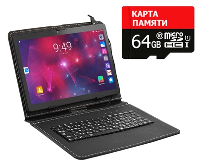 Планшет CONTIXO CX 1065 3G 10.1" 32GB ROM + Чехол-клавиатура + Карта памяти 64GB