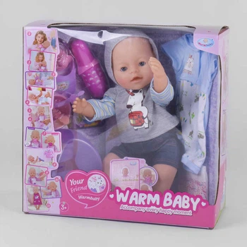 Функциональный пупс WarmBaby 40 см с аксессуарами WZJ 057 A-579