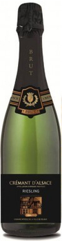 Вино ігристе Domaine Viticole de Colmar Креман Д`Альзас Рислінг біле брют 0.75 л 12% (3421140200339)