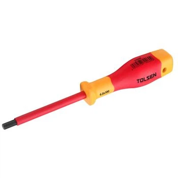 Отвертка Tolsen Premium диэлектрическая VDE шестигранная H 5.0х75 мм (V31005)