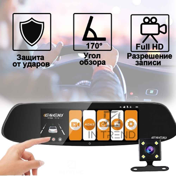 Відеореєстратор DVR A99 2К HD Чорний з двома камерами вбудованою пам'яттю з роздільною здатністю 1920х1080р датчиком удару G-сенсор