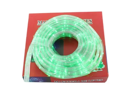 Гирлянда праздничная Уличная светодиодная LED Xmas Rope light 10 м Зеленая для нового года, для праздника, для ночного освещения