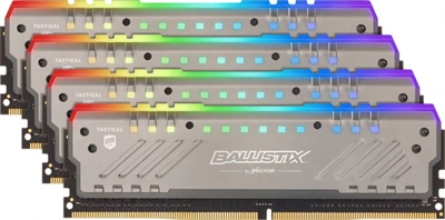 Модуль памяти для компьютера DDR4 32GB (4x8GB) 3200 MHz Ballistix Tactical Tracer RGB Micron (BLT4K8G4D32AET4K)