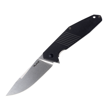 Нож складной туристический Ruike D191-B, (9.2 см) 8Cr13Mov / G10 + сталь 420 черный