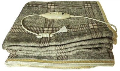Электропростынь BTB Electric Blanket 7422 150х160 см, серый клетчатый