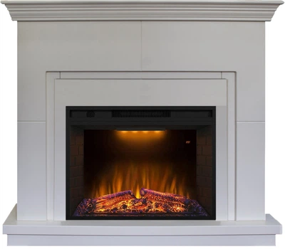 Каминокомплект IDaMebel Montreal Белый Goodfire 26