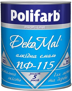Эмаль Polifarb ПФ-115 DekoMal 0.9 кг Изумрудная (PB-112720)
