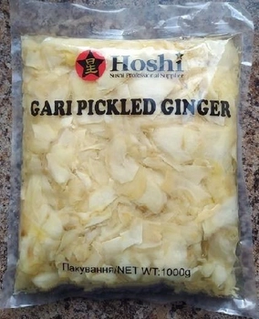 Білий імбир маринований Ho 30201 Gari Pickled ginger Hoshi 1 кг