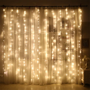 Гирлянда штора занавес 3x2 метра 240LED, 220В, IP40 Winner Light 179765