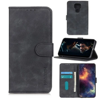 Чохол-книжка KHAZNEH Retro Wallet для Motorola Moto G9 Play - Black