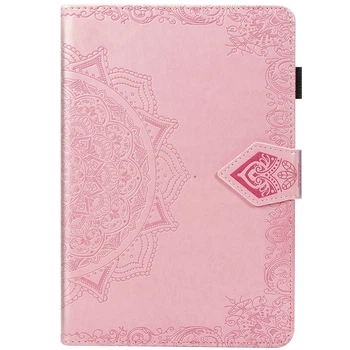 Шкіряний чохол (книжка) Epik Art Case з візитницею на Samsung Galaxy Tab S7 Рожевий