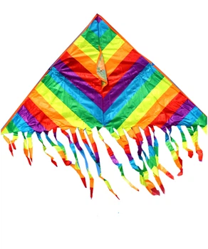 Повітряний змій Райдужний з бахромою Fortune Kite 118х56 см (1404)