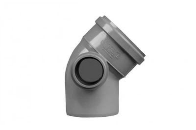 Коліно комбіноване 110/50/45 ліве Sanibud (Польща)