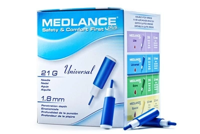 Ланцеты (скарификаторы) автоматические для взятия (забора) крови Medlance Медланс Плюс Универсальный