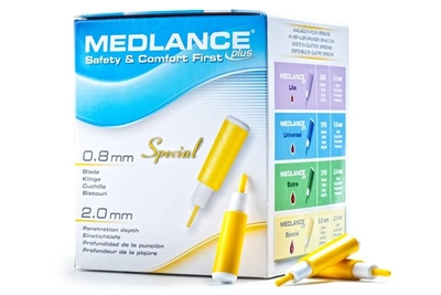 Ланцети для глюкометра автоматичні для взяття (паркану) крові Medlance Медланс Плюс Спеціальний