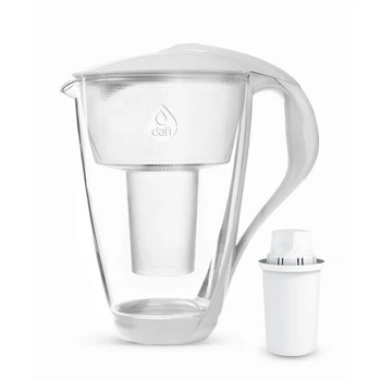 Фільтр-глечик скляний DAFI CRYSTAL Classic Glass 2,0 LED білий
