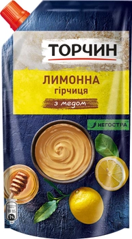 Упаковка гірчиці ТОРЧИН Лимонна з медом 115 г х 24 шт (7613036351782)