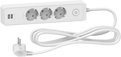Сетевой удлинитель Schneider 3 розетки + 2 USB 3 м White (ST943U3W)