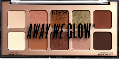 Палетка тіней для повік NYX Professional Makeup Away We Glow 02 Hooked On Glow сатинових 10 г (800897153991)