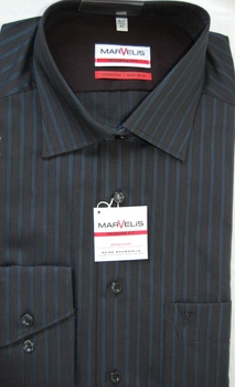 Сорочка Marvelis Modern Fit 2722-64-67 чорна, Розмір L