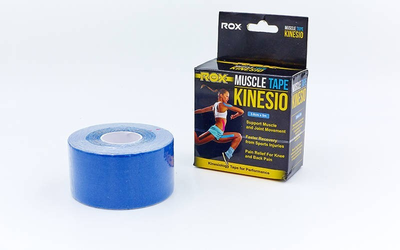 Еластичний пластир Kinesio Tape 3.8 см х 5 м Blue