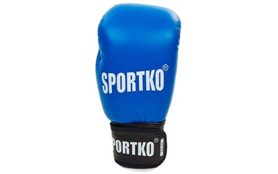 Боксерские перчатки ФБУ Sportko 10 унций Синие