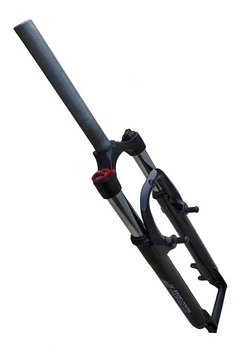 Вилка Avanti MLO Disk/V-brake 1" різьбова, 26", чорна, алюмін. профілю. корона., хутро. LockOut, регулювання жестк., хід.