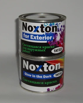 Фарба, що світиться в темряві NOXTON FOR EXTERIOR для зовнішніх робіт Білий з фіолетовим світлом 0,5 л