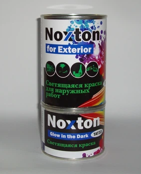 Фарба, що світиться в темряві NOXTON FOR EXTERIOR для зовнішніх робіт Темно-Жовта з темно-жовтим світінням 1 л