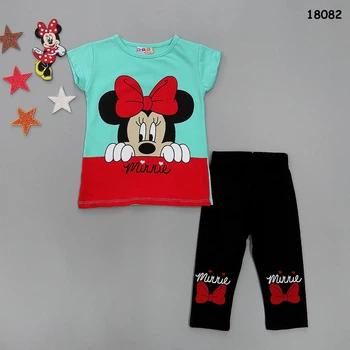 Костюм Minnie Mouse Hacali kids для девочки 110-116 см Бирюзовый с черным 18082