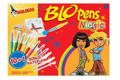 Воздушные фломастеры-аэрографы волшебные Malinos Magic, 11 шт - 149651